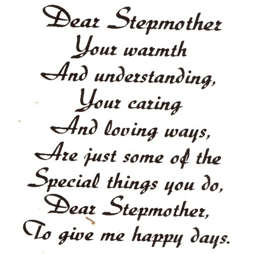 Special mothers day poems for stepmothers