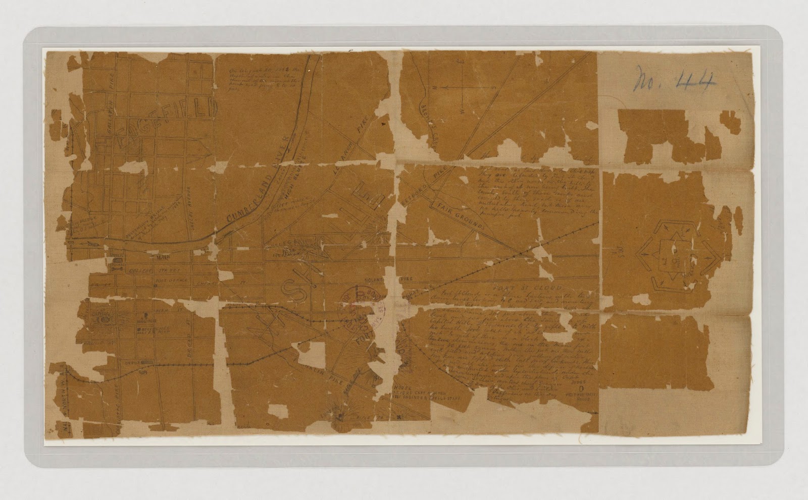 this confederate map entitled plan of section of nashville and edgefield tennessee includes a nice description and sketch of fort negley this confederate map entitled plan of section of nashville and edgefield tennessee includes a nice description and sketch of fort negley