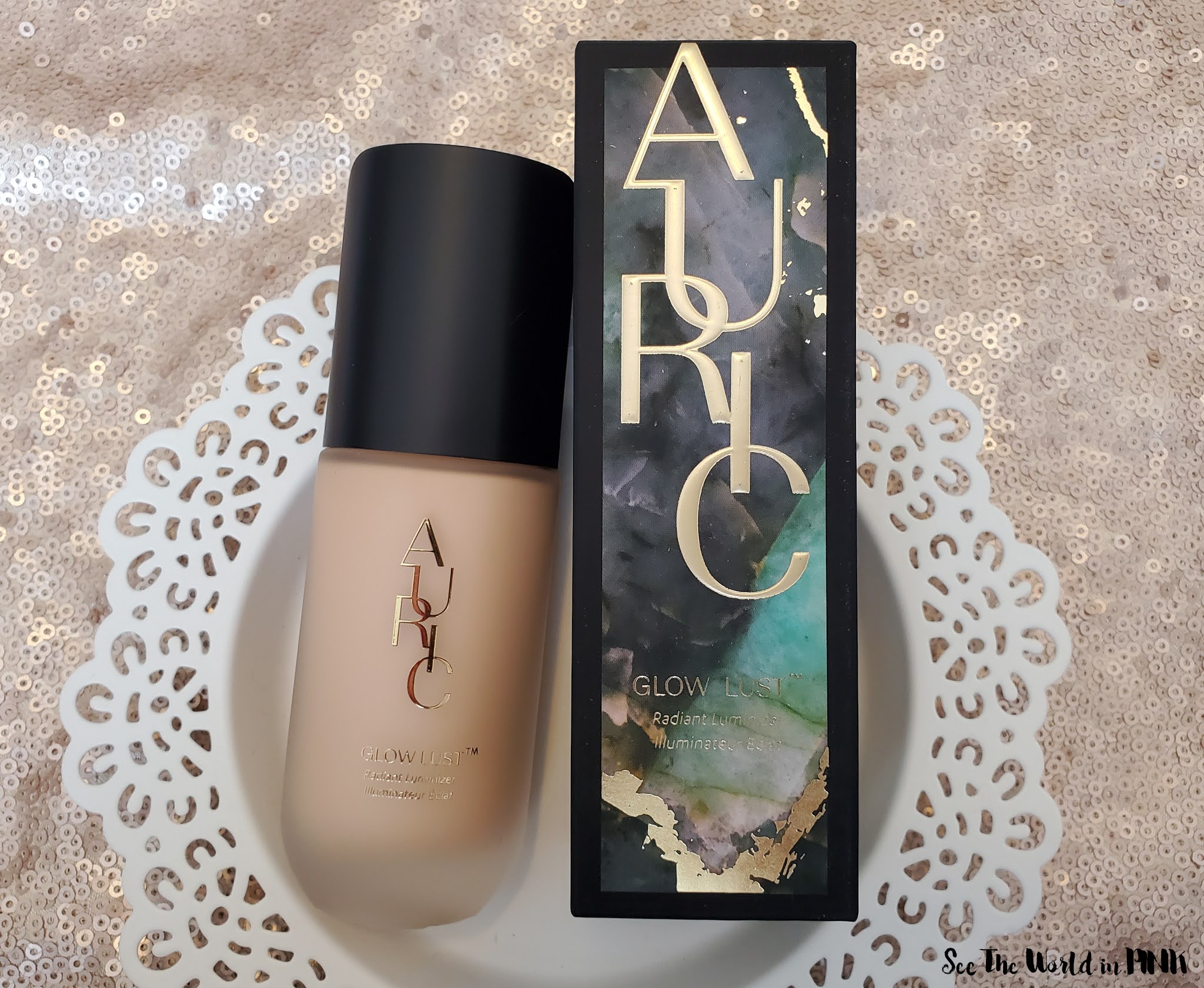 Auric Cosmetics by Samantha Ravndahl - Glow Lust in Selenite and Smoke Reflect in Temper Review and Swatches