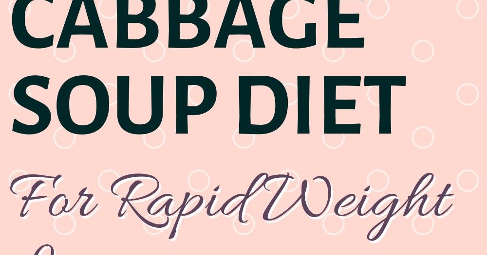 Cabbage Soup Diet Hello Healthy!!