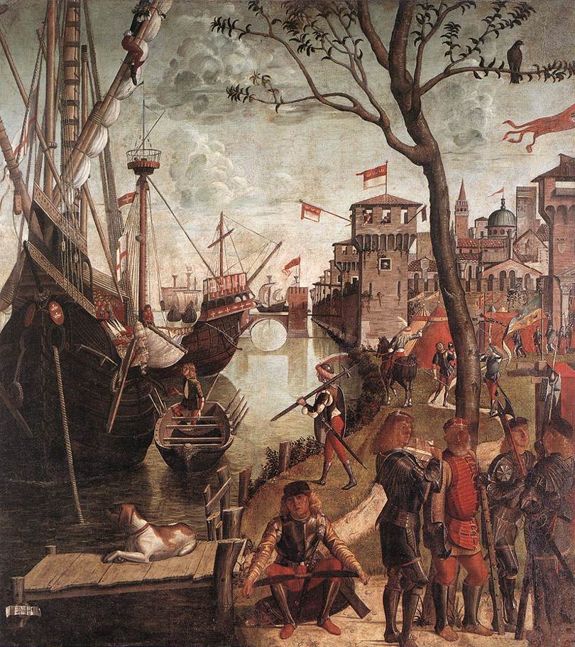 The Arrival of the Pilgrims in Cologne by Vittore Carpaccio