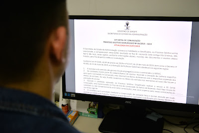 Governo de Sergipe convoca professores do cadastro reserva para ocupar vagas temporárias Governo de Sergipe convoca professores do cadastro reserva para ocupar vagas temporárias