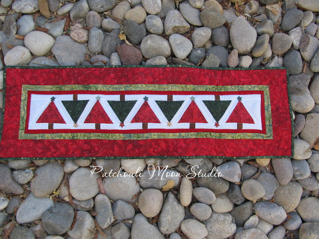 Patchouli Moon Studio~ Christmas Tree Table Runner