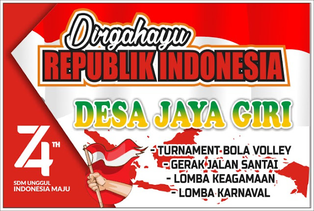 Download Spanduk Kegiatan HUT RI Format CDR KARYAKU