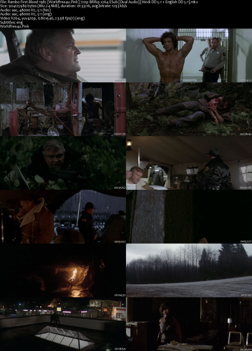 Rambo: First Blood 1982 BRRip 720p Dual Audio