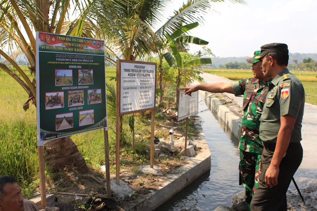 Wasev Kodam IV Diponegoro Sangat Puas dan Bangga Dengan Hasil TMMD Reg 105 Kodim Klaten   