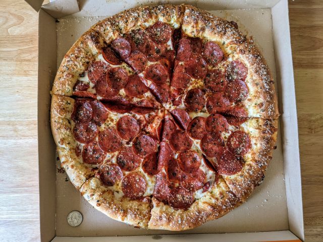 Review Little Caesars Pepperoni & Cheese Stuffed Crust Pizza Brand Review Little Caesars Pepperoni & Cheese Stuffed Crust Pizza Brand