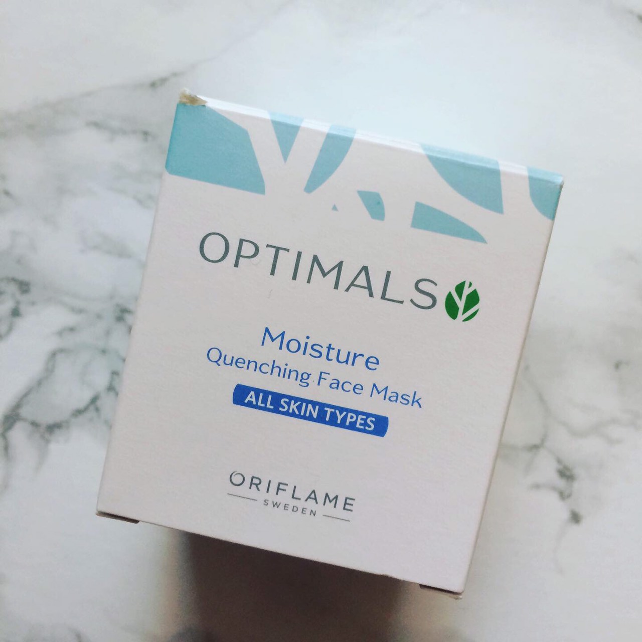 Little obsessions Oriflame Optimals moisture quenching face mask