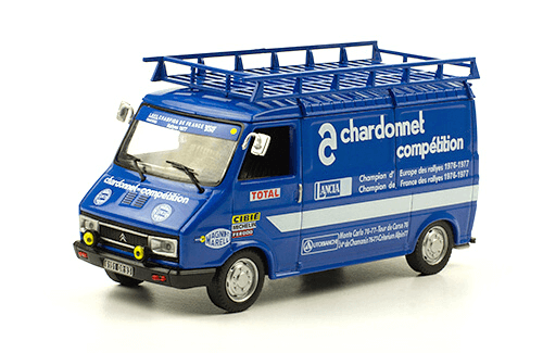 Citroën C35 Phase 2 (1982-1983) Team Chardonnet citroën c35 phase 2 1:43 team chardonnet, coleccion vehiculos de asistencia en rally 1:43