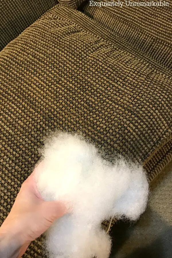 Fixing Floppy Couch Cushions With Fiberfill