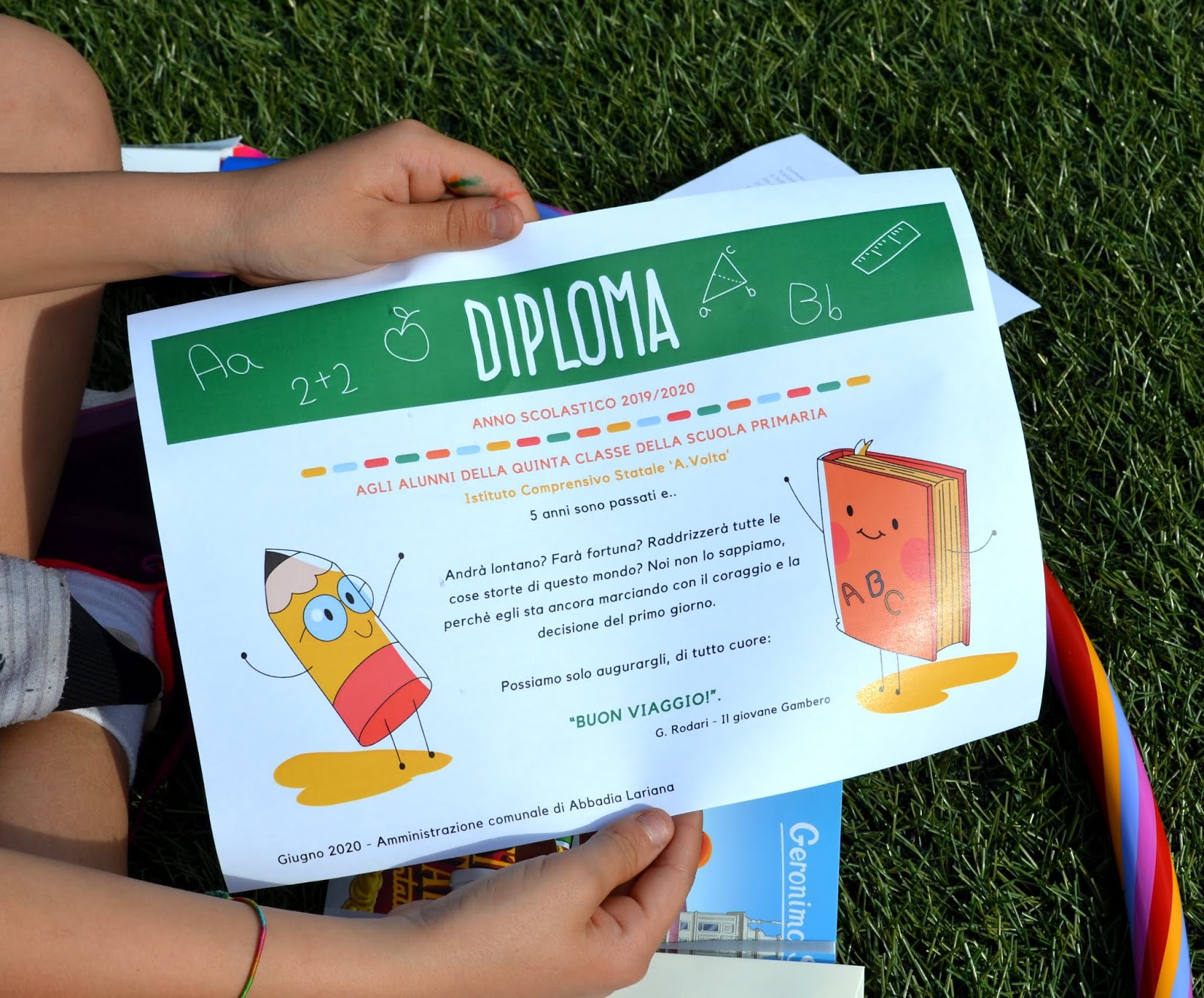 Claudio Bottagisi Abbadia Agli Alunni Di Quinta Elementare E Terza Media Bravi Ve La Siete Cavata Benissimo