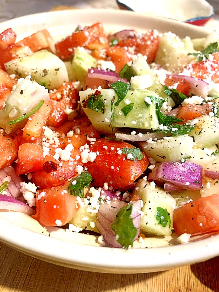 Mexican Cucumber Tomato Salad
