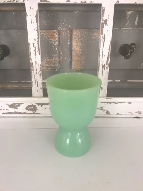 vintage jadeite egg cup