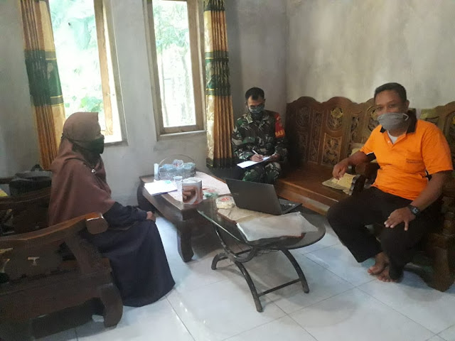 Jalin Keakraban, Babinsa Pilangsari Komsos Dengan Sekdes