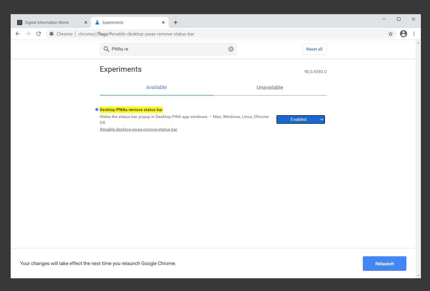 emulsion klimaks Tilkalde Google Chrome Is Planning to Remove Status Bar from Progressive Web Apps /  Digital Information World