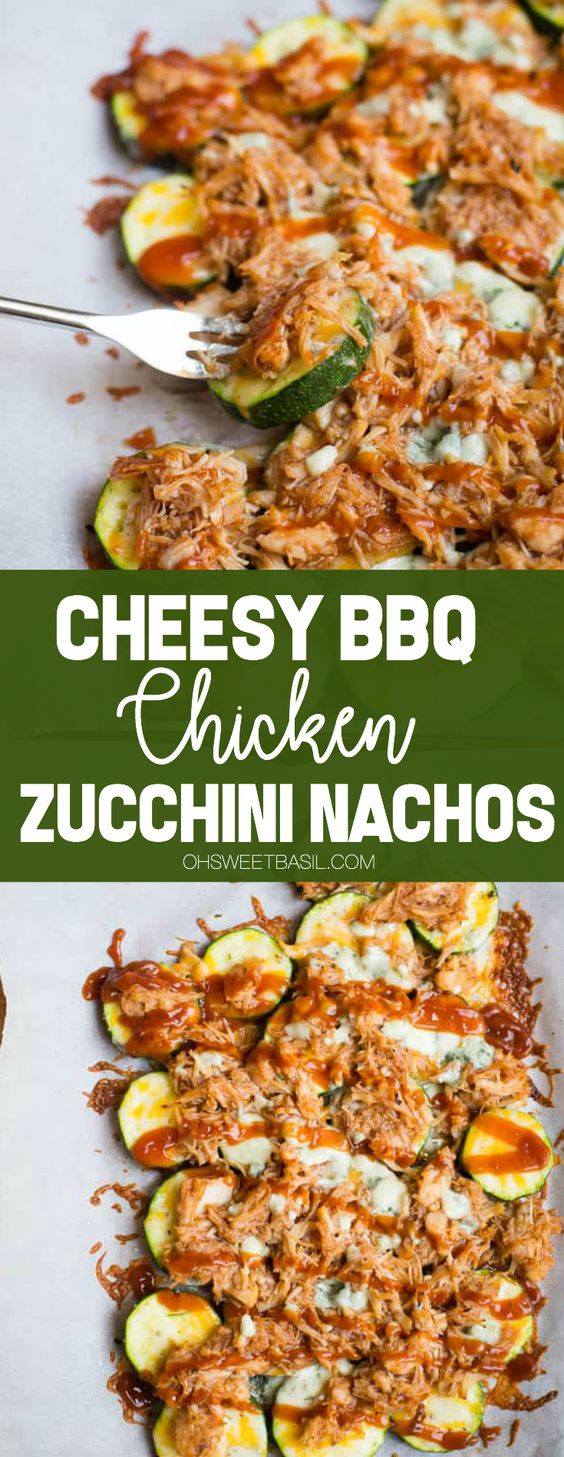 BBQ Chicken Zucchini Nachos Healthy Recipes Shrimp