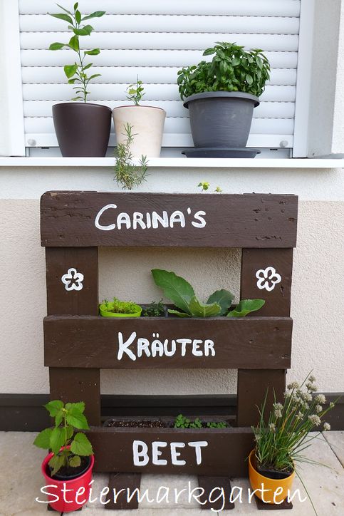 DIY Kräuterbeet aus einer Europalette - Steiermarkgarten