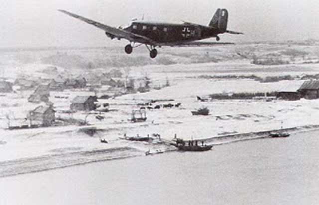 A Junkers Ju 52 involved in the Demyansk airlift, 1942, worldwartwo.filminspector.com