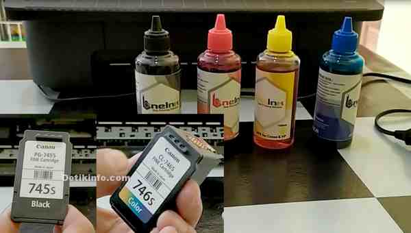 Cara Mengisi Tinta Canon Ts307 Cartridge 745s Dan 746s Detik Info