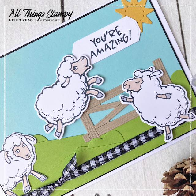 Counting Sheep Stampin' Up card idea demonstrator UK