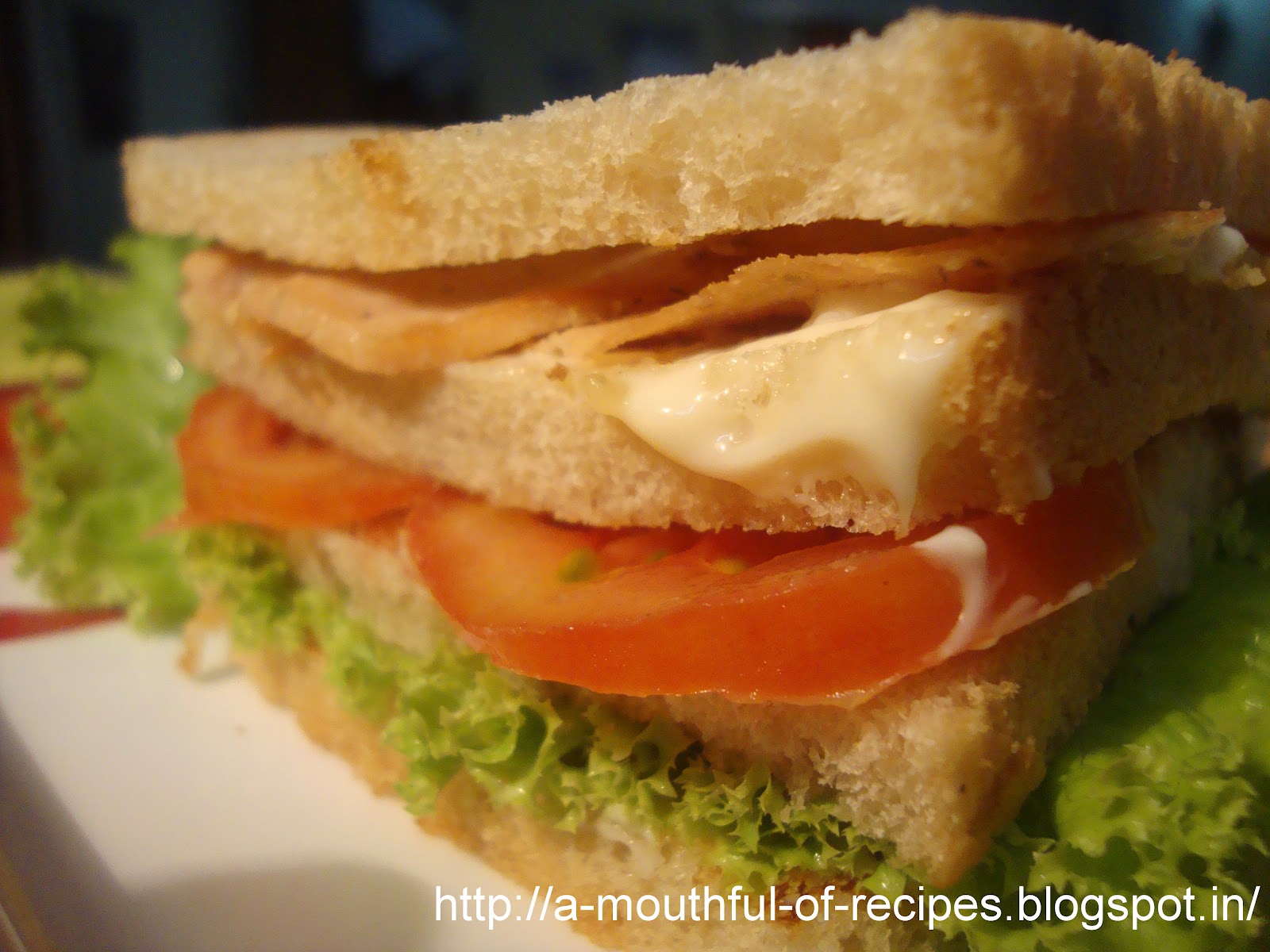 A Mouthful Of Recipes Fried Salami Sandwich