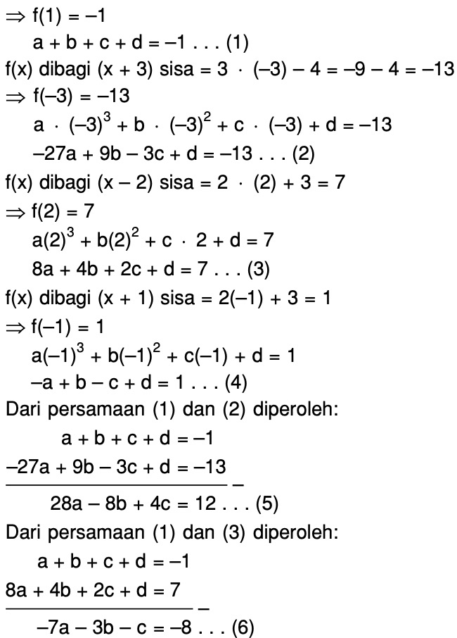 suku-banyak-berderajat-3-jika-dibagi-x2-2x-3-bersisa-3x-4-dan