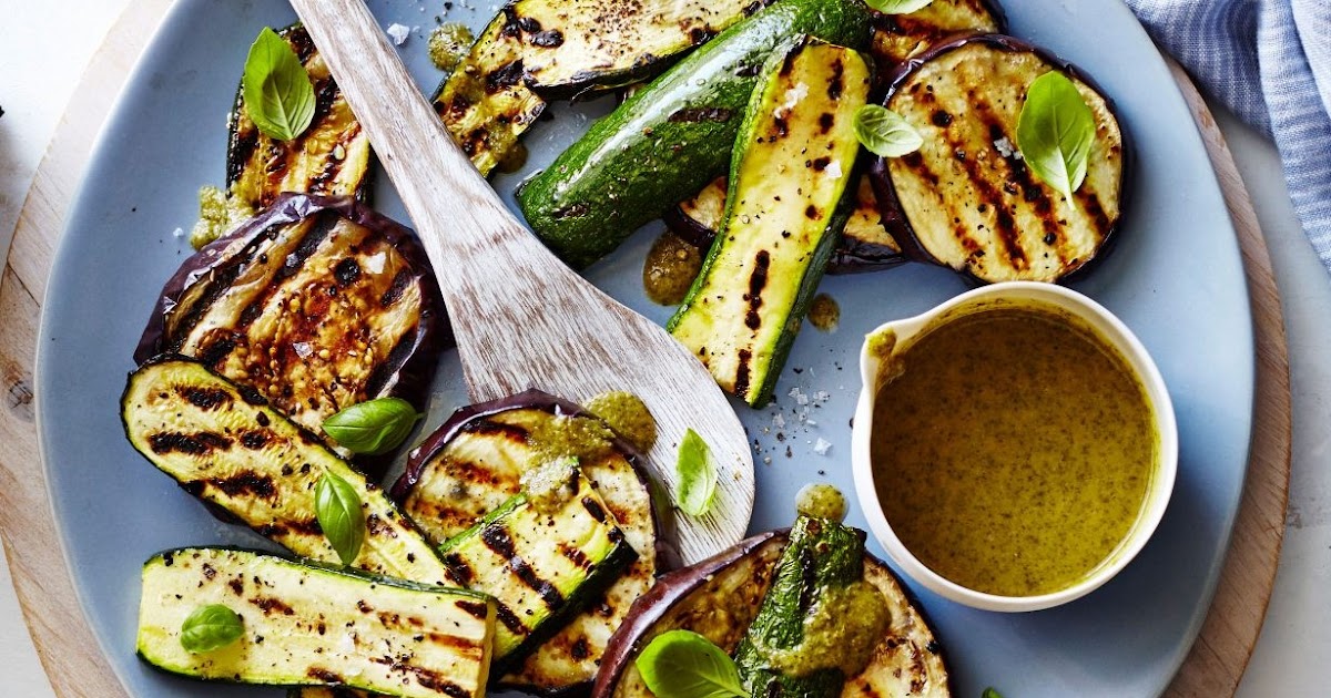 Dukan Diet Primer Grilled Zucchini and Eggplant with Basil Vinaigrette