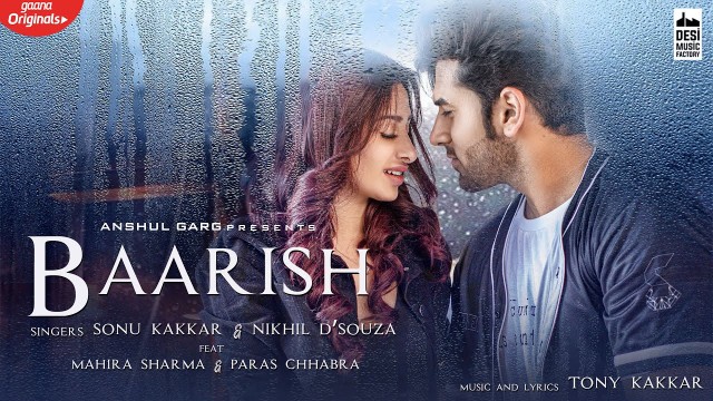 Baarish Lyrics-Mahira Sharma-Paras Chabra