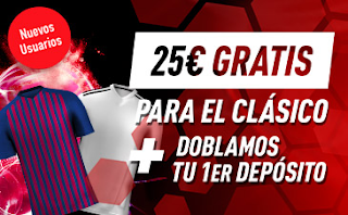 sportium 25€ Gratis para el Clásico + 200€ bienvenida 18-28 octubre sportium 25€ Gratis para el Clásico + 200€ bienvenida 18-28 octubre
