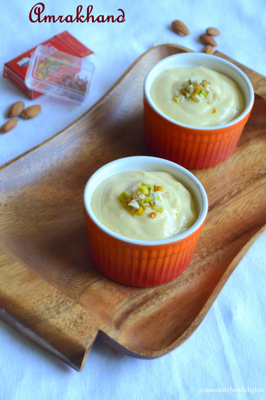 Anu's Kitchendelights Mango Shrikhand Recipe Amrakhand