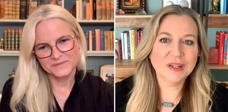 Crown Princess Mette-Marit talked to American author Cheryl Strayed, about the author's book Wild, Tiny Beautiful Things