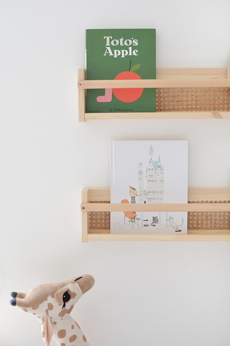 ikea book shelves nursery