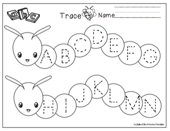 Free Alphabet Practice Pages ~ Preschool Printables