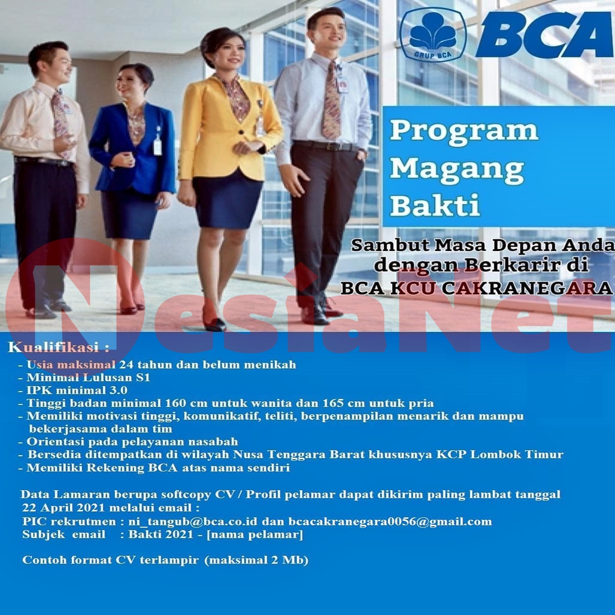 Magang Bakti Bca Adalah