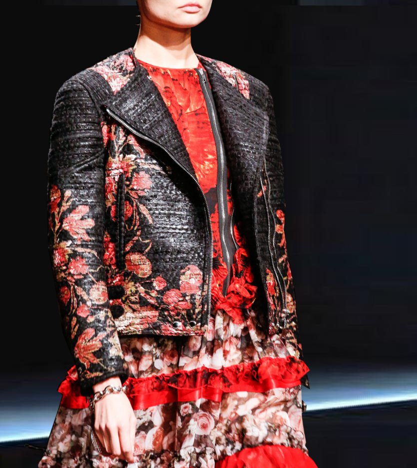 Fashion & Lifestyle: Givenchy Floral Print Jackets... Fall 2013 Womenswear