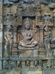 Detalhe da estupa de Borobudur