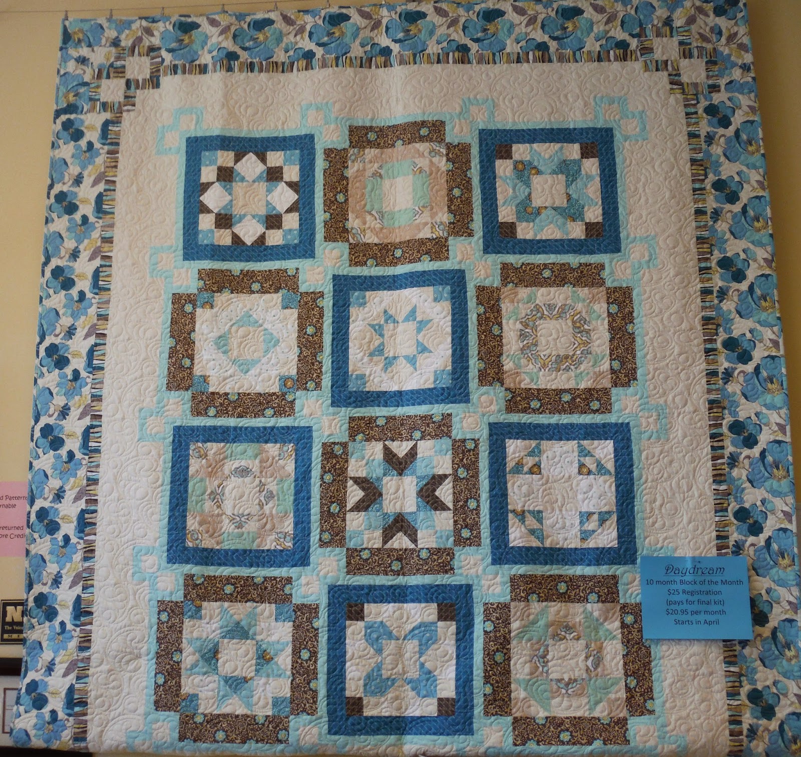 My Sister's Quilts Block of the Month Programs Starting Soon