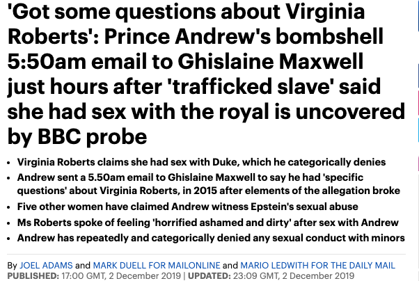 Seemorerocks Prince Andrew S Bombshell Email To Ghislaine Maxwell Uncovered