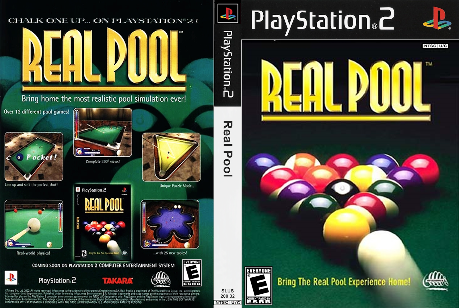 Real Pool PS2 - Jogo/Simulador de sinuca 
