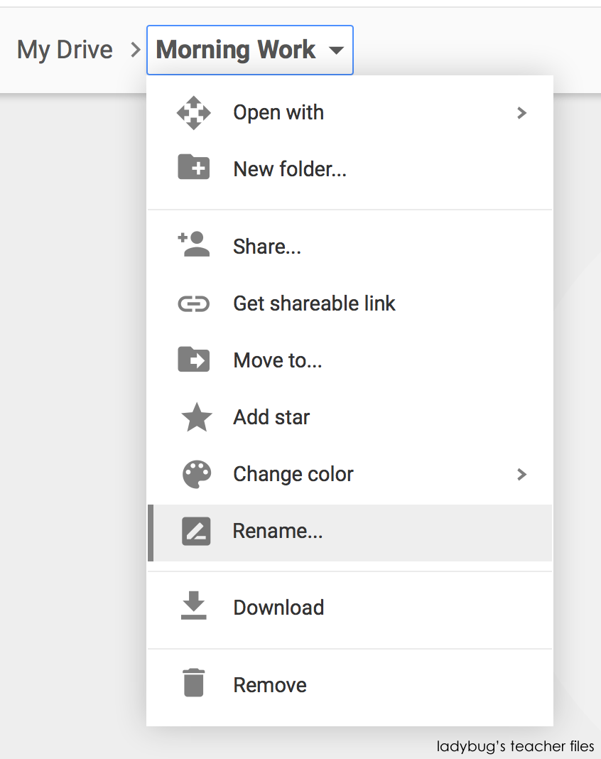 Color Code and Organize Your Google Drive Ladybug's Teacher Files