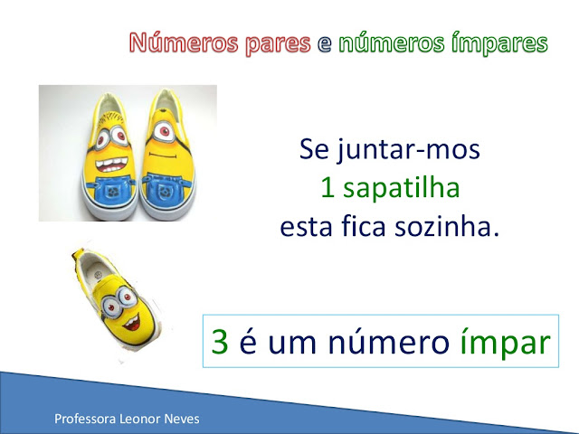 NÚMEROS PARES E NÚMEROS ÍMPARES