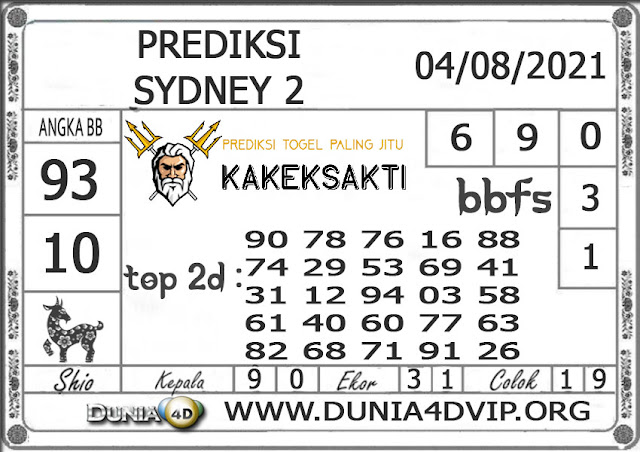 Prediksi Togel SYDNEY 2 DUNIA4D 04 AGUSTUS 2021 Prediksi Togel SYDNEY 2 DUNIA4D 04 AGUSTUS 2021