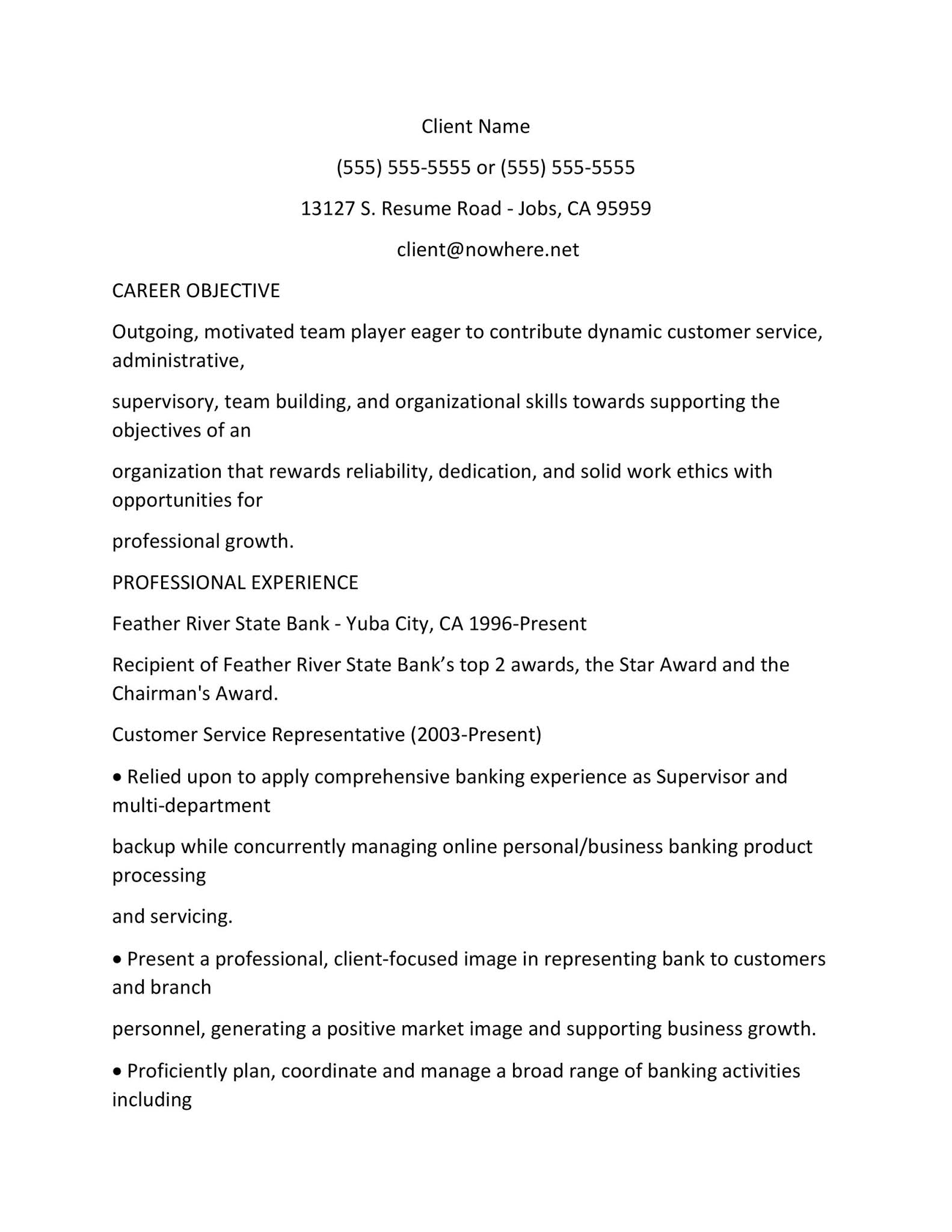 Customer Services Resume Objective - 30 Customer Service Resume Examples O Templatelab 