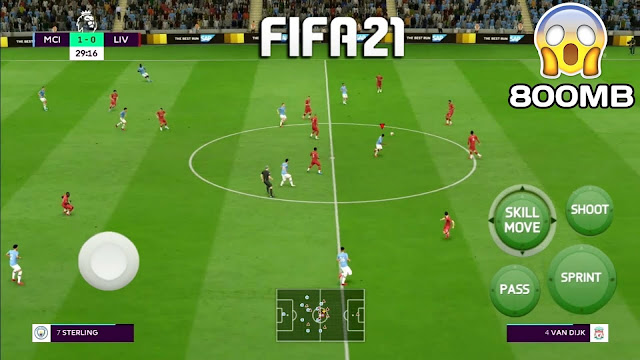 FIFA 21 Mobile Android Offline 800MB Best Graphics New Menu Face Kits & Latest Transfers Update