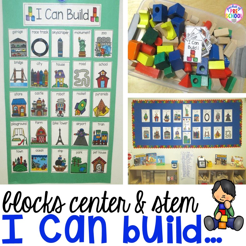 I Can Build...Blocks Center Pocket of Preschool