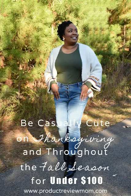 a.n.a. Eyelash Cardigan with Tee, Jegging, and Boots from JCPenney