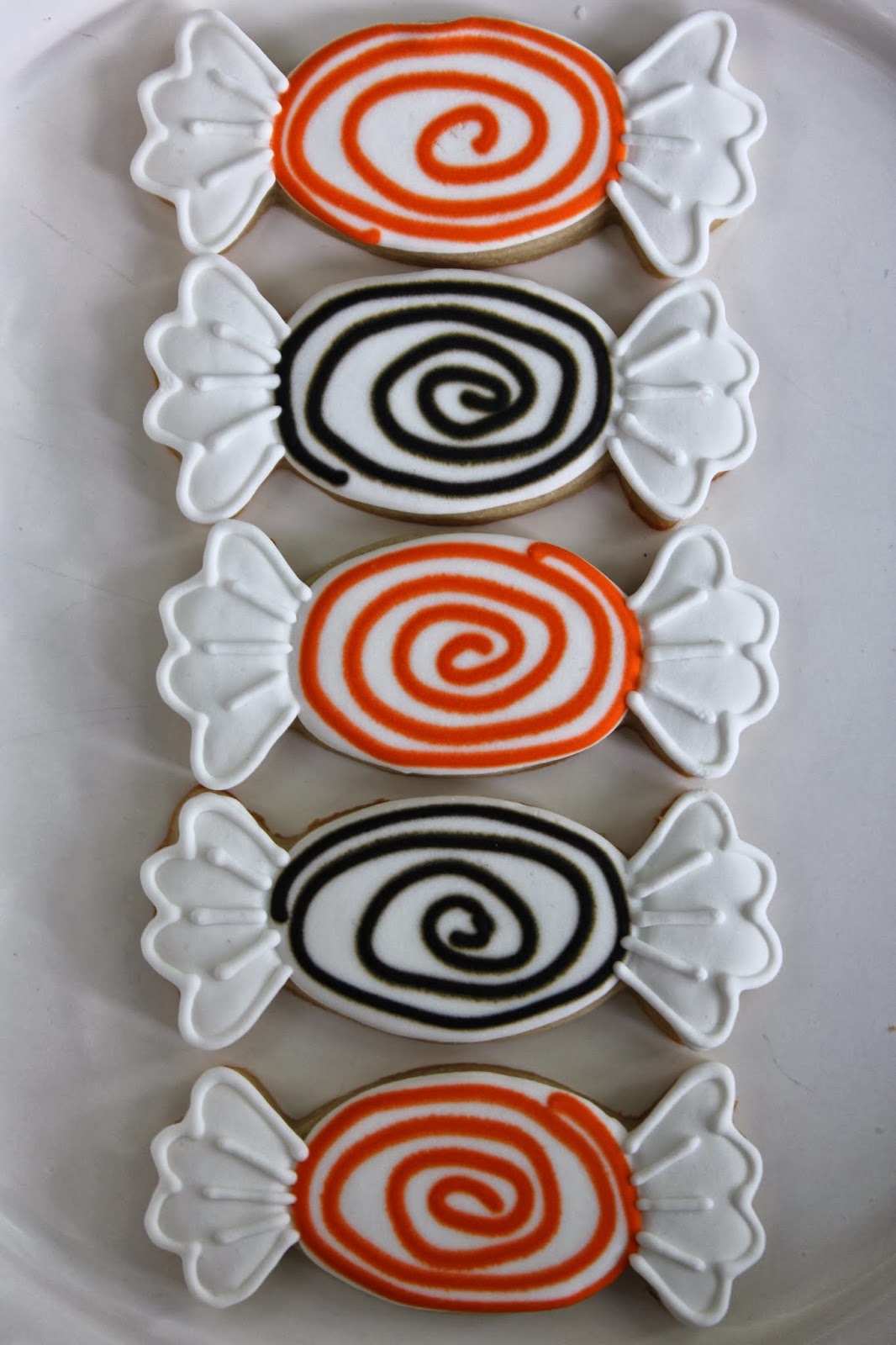 Sugar Bea's Blog Halloween Salt Water Taffy Decorated Cookies