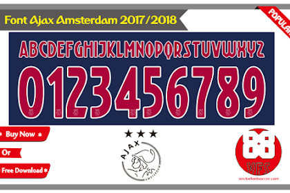 Font Ajax Amasterdam 2017 / 2018 