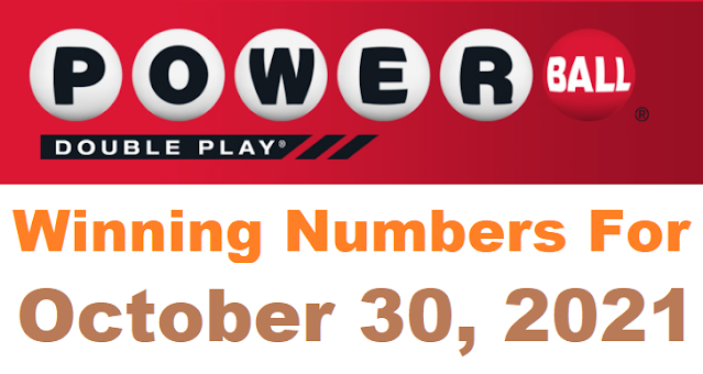 PowerBall Double Play Winning Numbers for October 30, 2021
