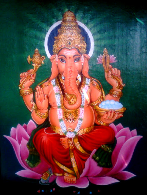 Ganesha, student, eternal, wise, knowleageable, scibe, writing